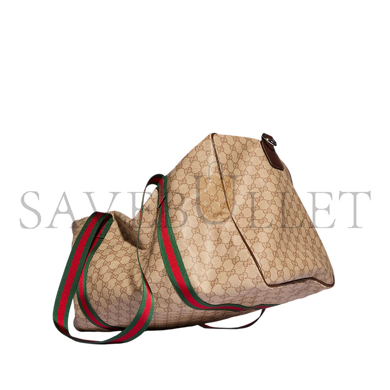 GUCCI MEDIUM DUFFLE BAG WITH WEB A00BC5 (47*30*27cm)